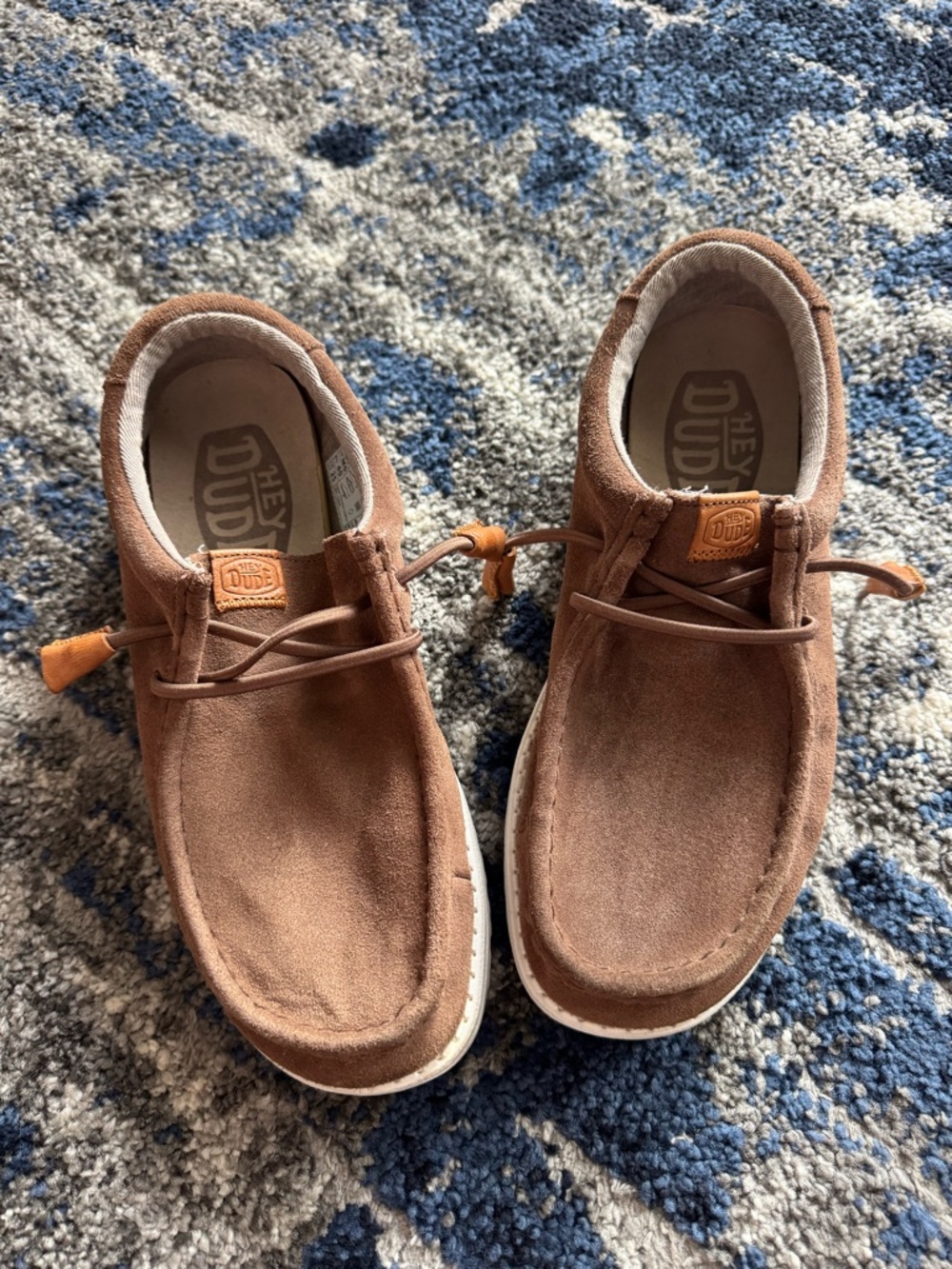 Hey Dude Brown Suede Slip-On Loafers